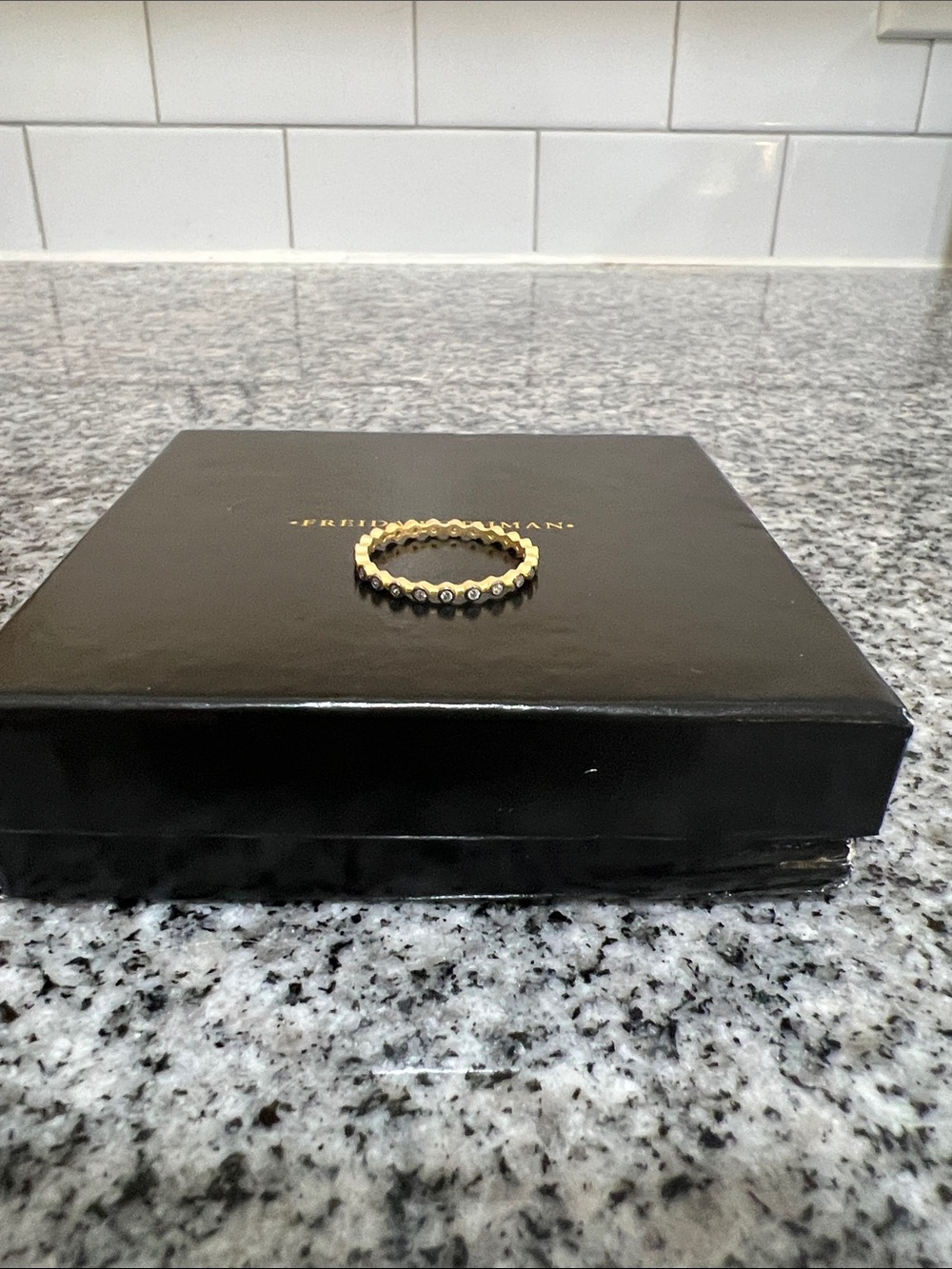 NWOT Freida Rothman stackable ring size 9